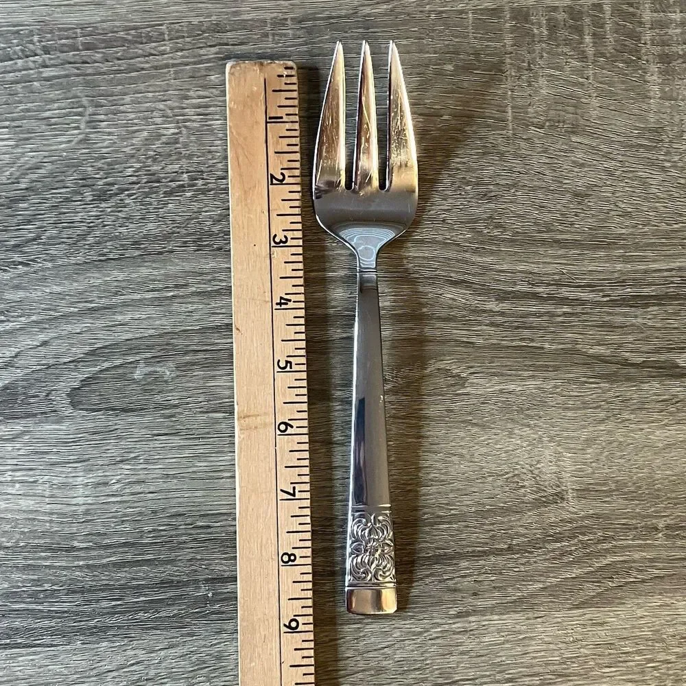 Reed & Barton Harvest Bouquet 18/10 Stainless Cold Meat Serving Fork Replacement